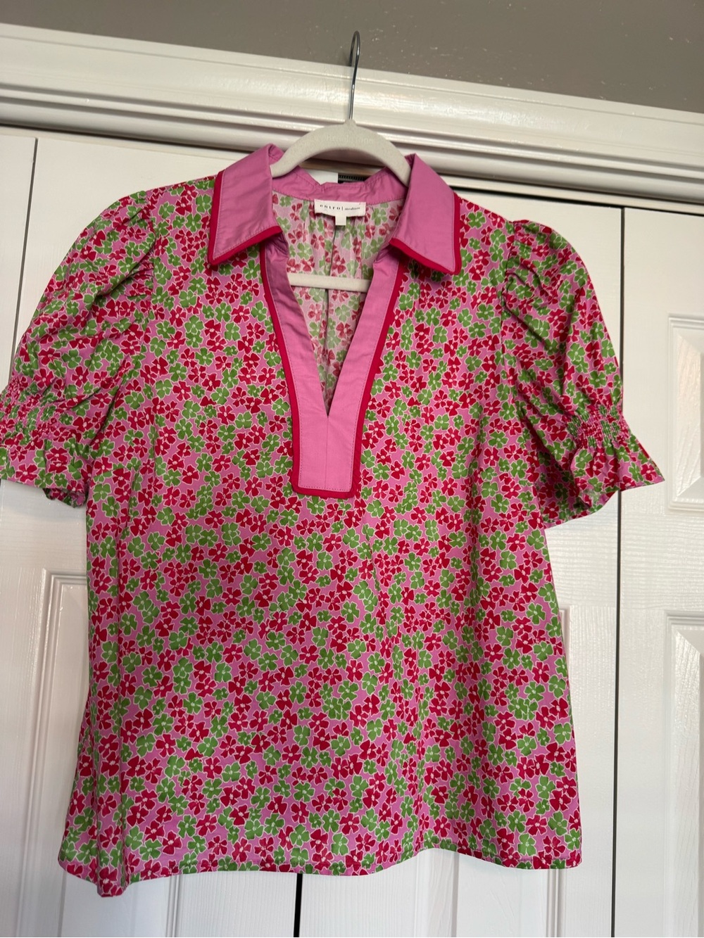 Entro Pink & Green Top